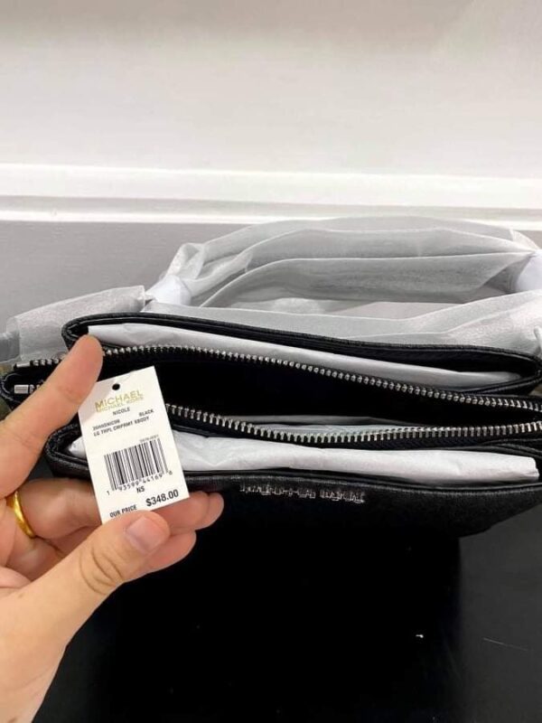 Túi xách MK Michael Kors black logo màu đen